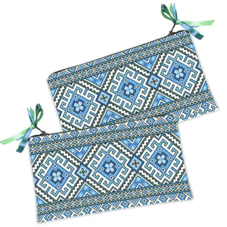 Kosmetická taška MINI – malá látková taštička s potiskem ornament