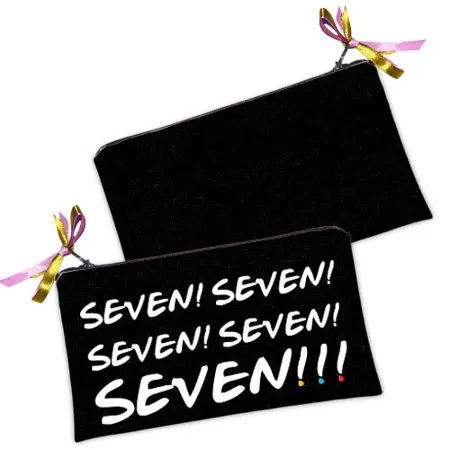 Kosmetická taška MINI – malá látková taštička s potiskem Seven! 