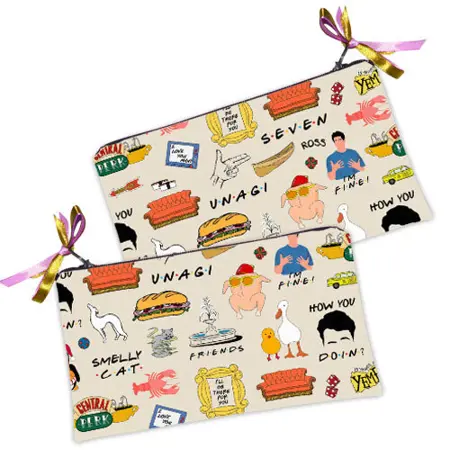 Kosmetická taška MINI – malá látková taštička s potiskem  Friends logo