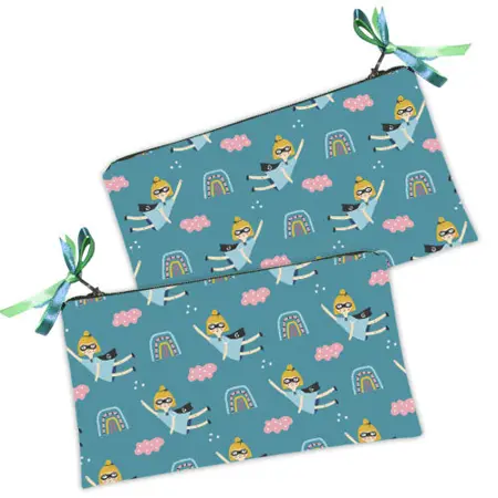 Kosmetická taška MINI – malá látková taštička s potiskem Superwoman