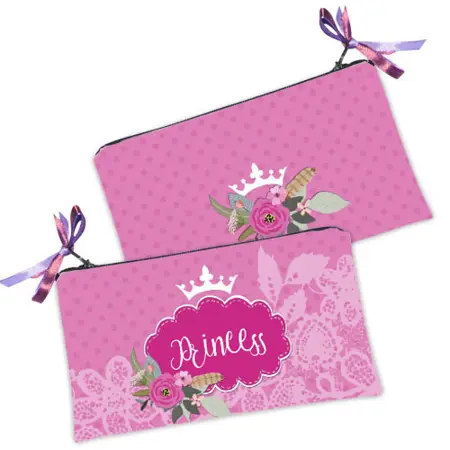 Kosmetická taška MINI – malá látková taštička s potiskem  Princess