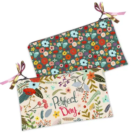Kosmetická taška MINI – malá látková taštička s potiskem Perfect day