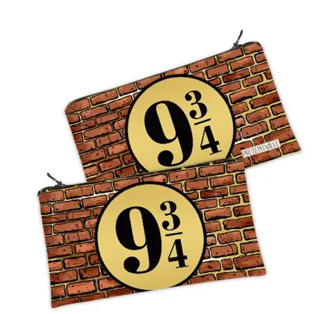 Kosmetická taška MINI – malá látková taštička s potiskem Nástupiště 9 3/4