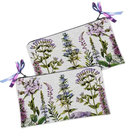 Kosmetická taška MINI – malá látková taštička s potiskem Wildflowers