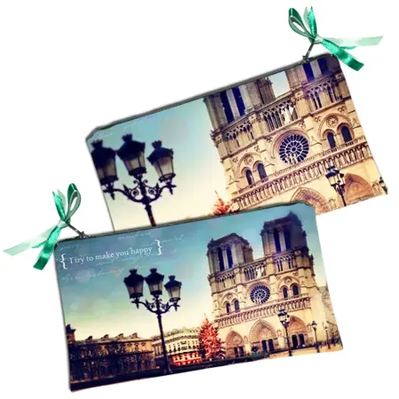 Kosmetická taška MINI – malá látková taštička s potiskem Snažím se vám udělat radost