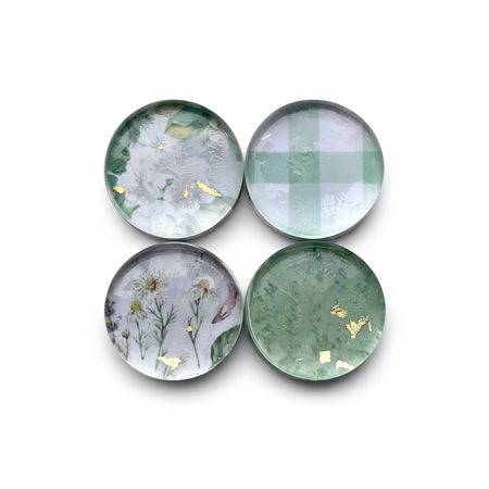 Sada magnetů Tella – kulaté magnety 2,5 cm (4 ks) Lesní ticho