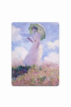 Dekorativní magnet 9 × 6 cm Dáma se slunečníkem