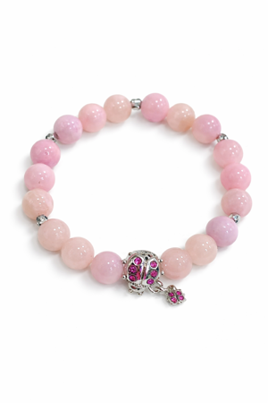 Náramek z růženínu s přívěskem Beruška