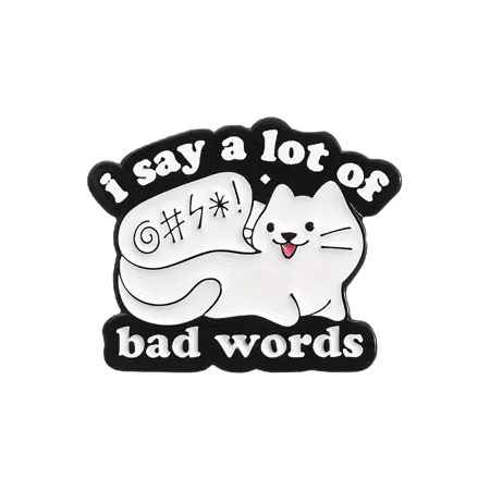 Smaltovaný pin bad words