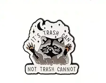 Pin – It's trash can Mýval 