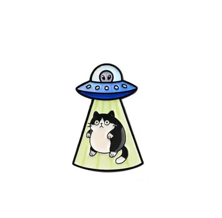 Pin –alien kočka