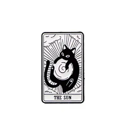 Pin – kočičí tarot "the sun"