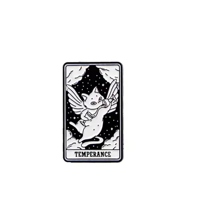 Pin – kočičí tarot "Temperance"
