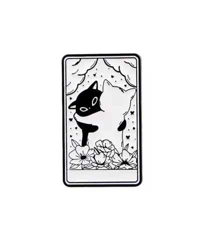 Pin – kočičí tarot "laska"