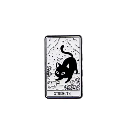 Pin – kočičí tarot "streght"