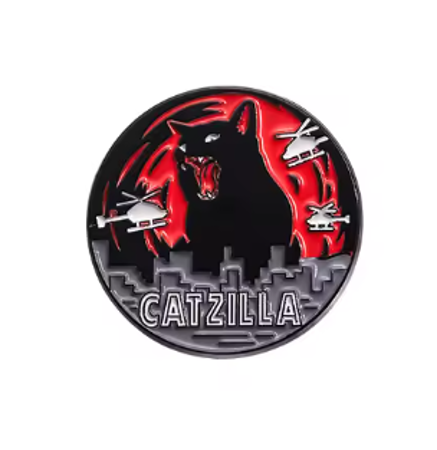 Smaltovaný pin Catzilla