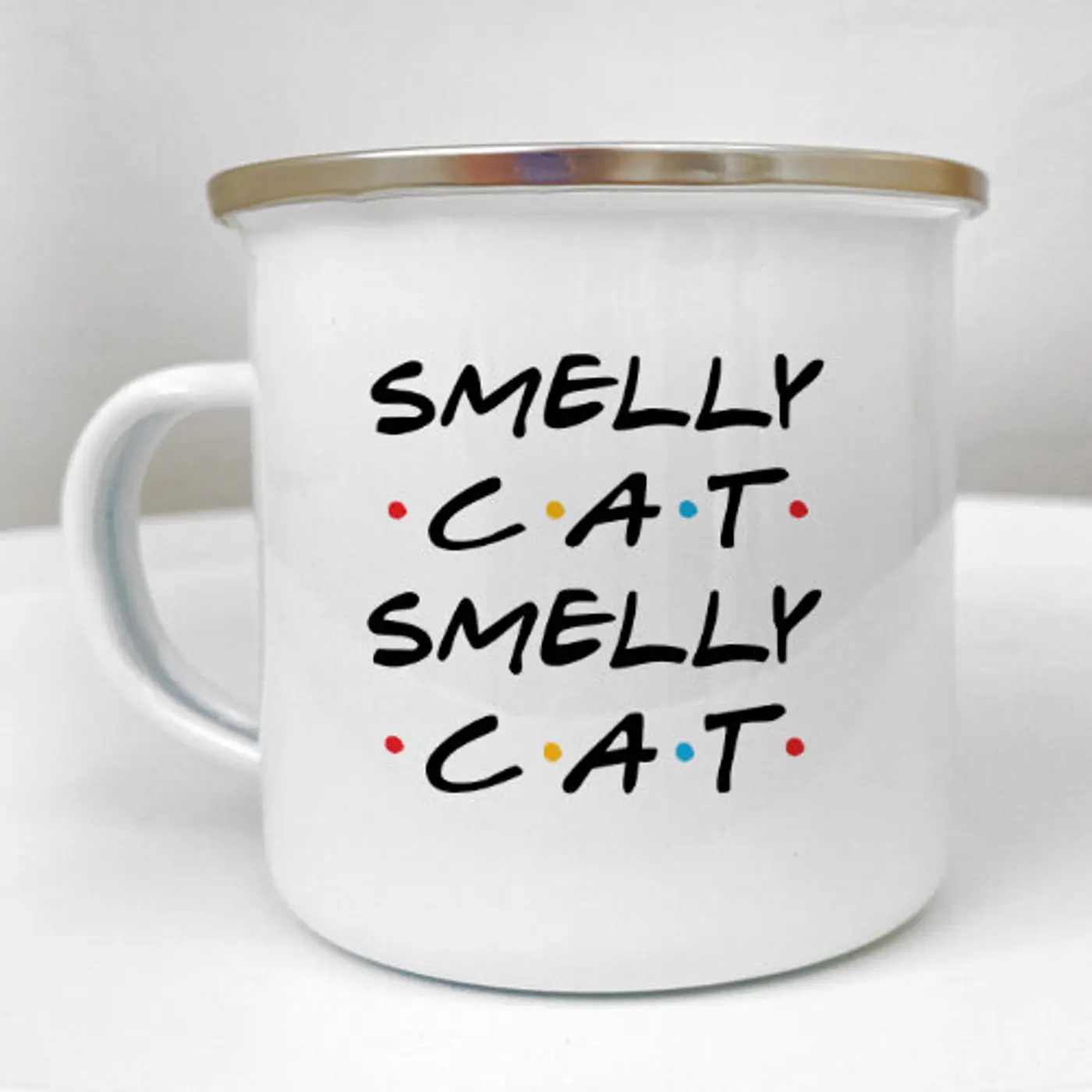 Smaltovaný hrnek Camper Smelly cat - fotografie 2