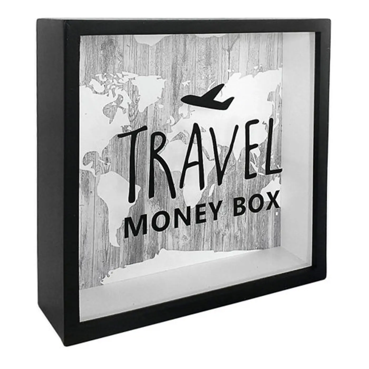 Dřevěná pokladnička na peníze Travel money box - fotografie 1