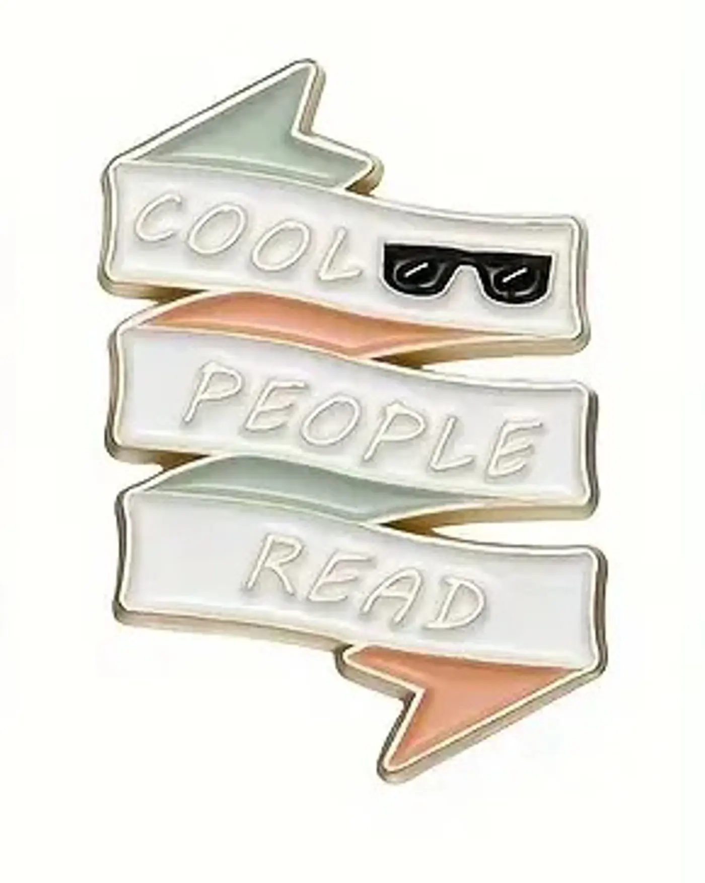Odznak cool people read smaltovaný připínáček - fotografie 1