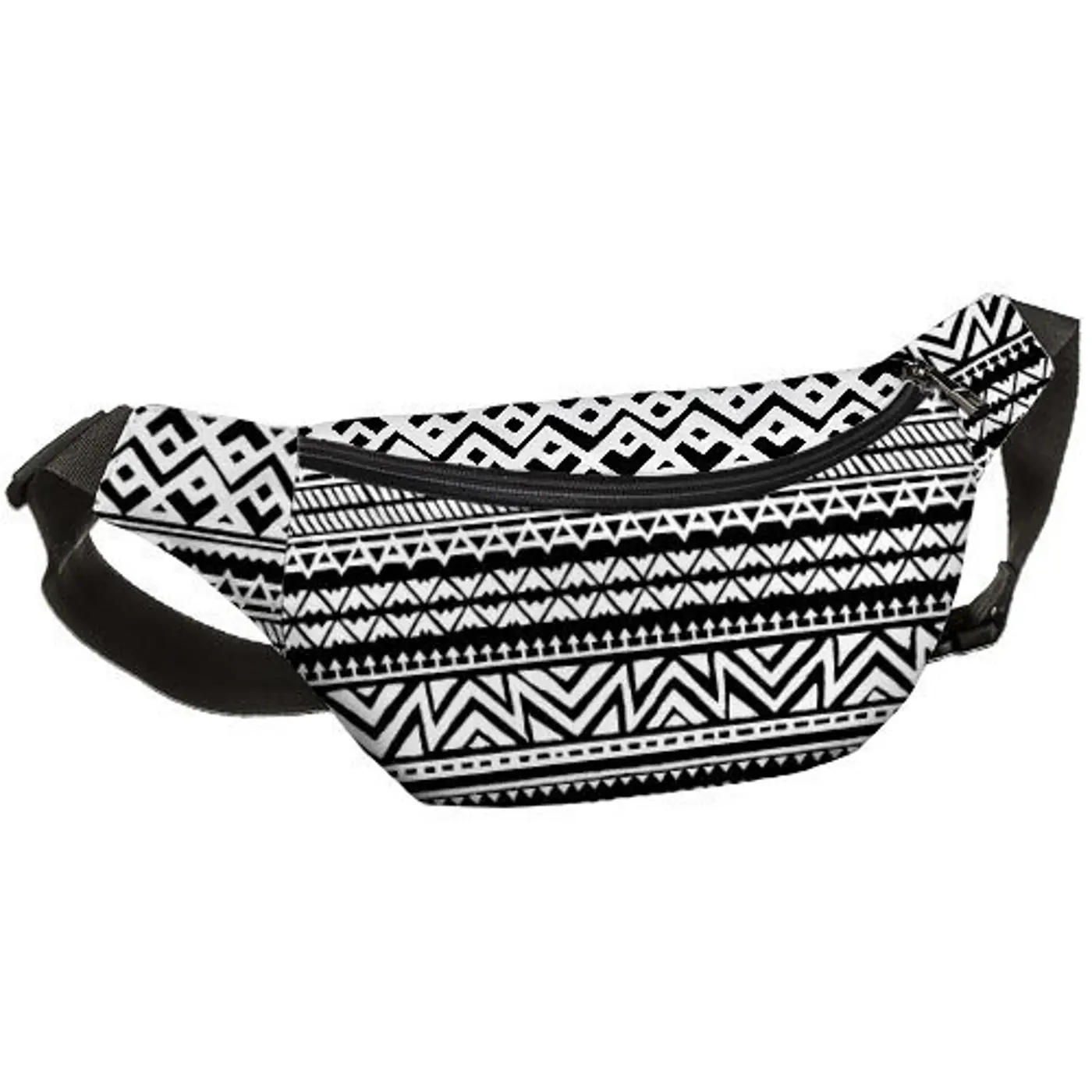 Ledvinka BUMBAG Černobílý vzor - fotografie 1