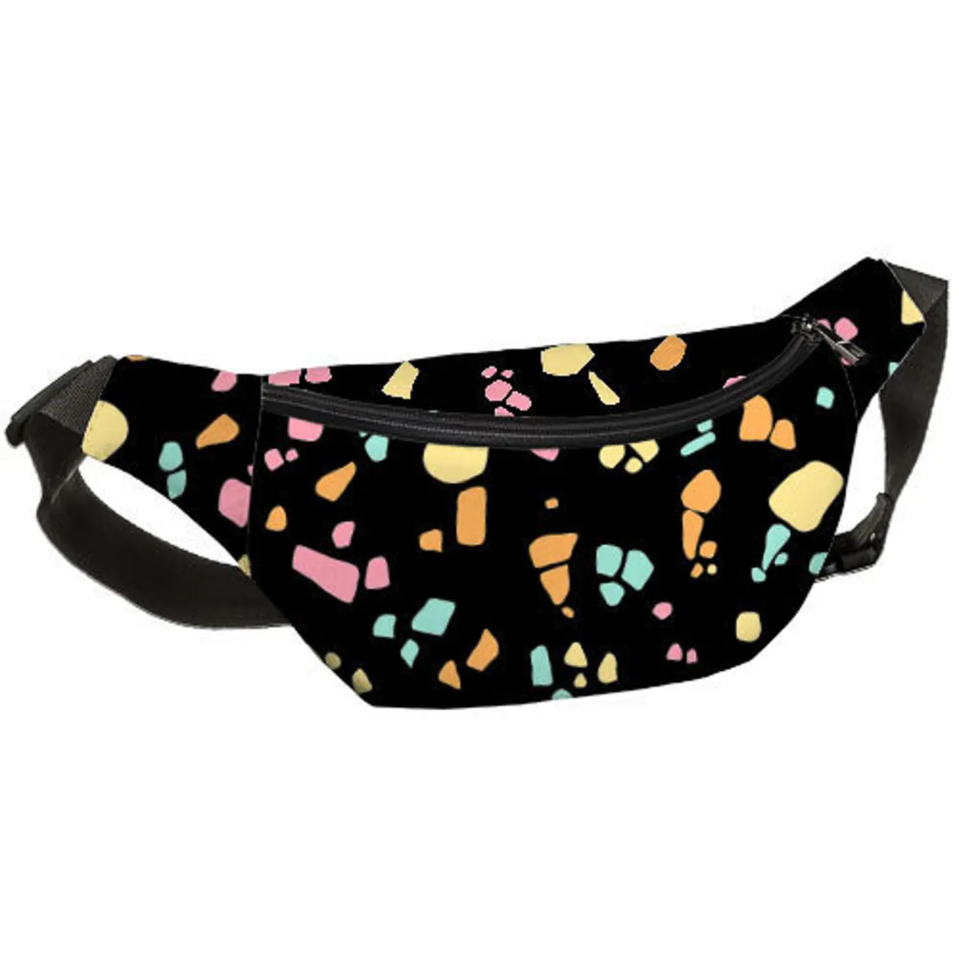 Ledvinka BUMBAG Černá mozaika - fotografie 1