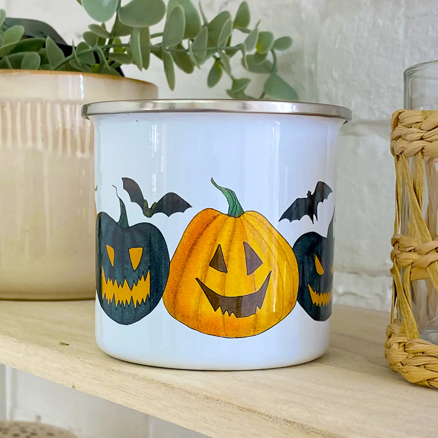 Smaltovaný hrnek Camper Halloween - fotografie 1