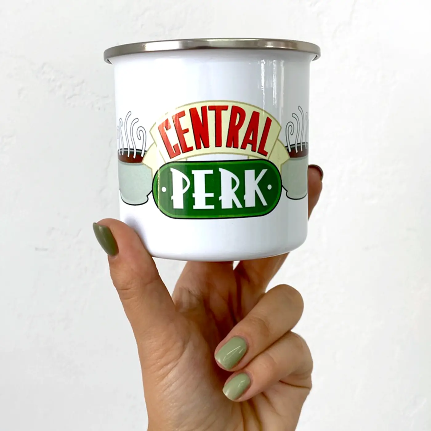 Smaltovaný hrnek Camper Central perk - fotografie 1