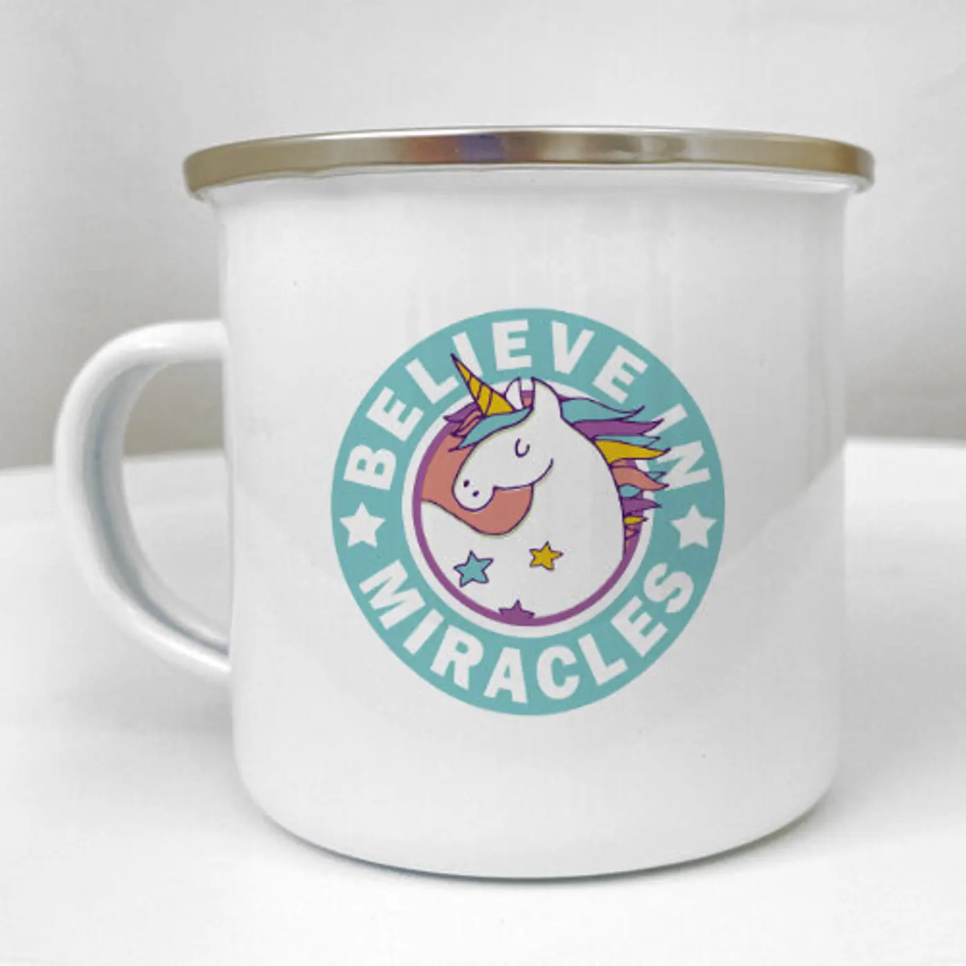 Smaltovaný hrnek Camper  Believe in miracles - fotografie 1
