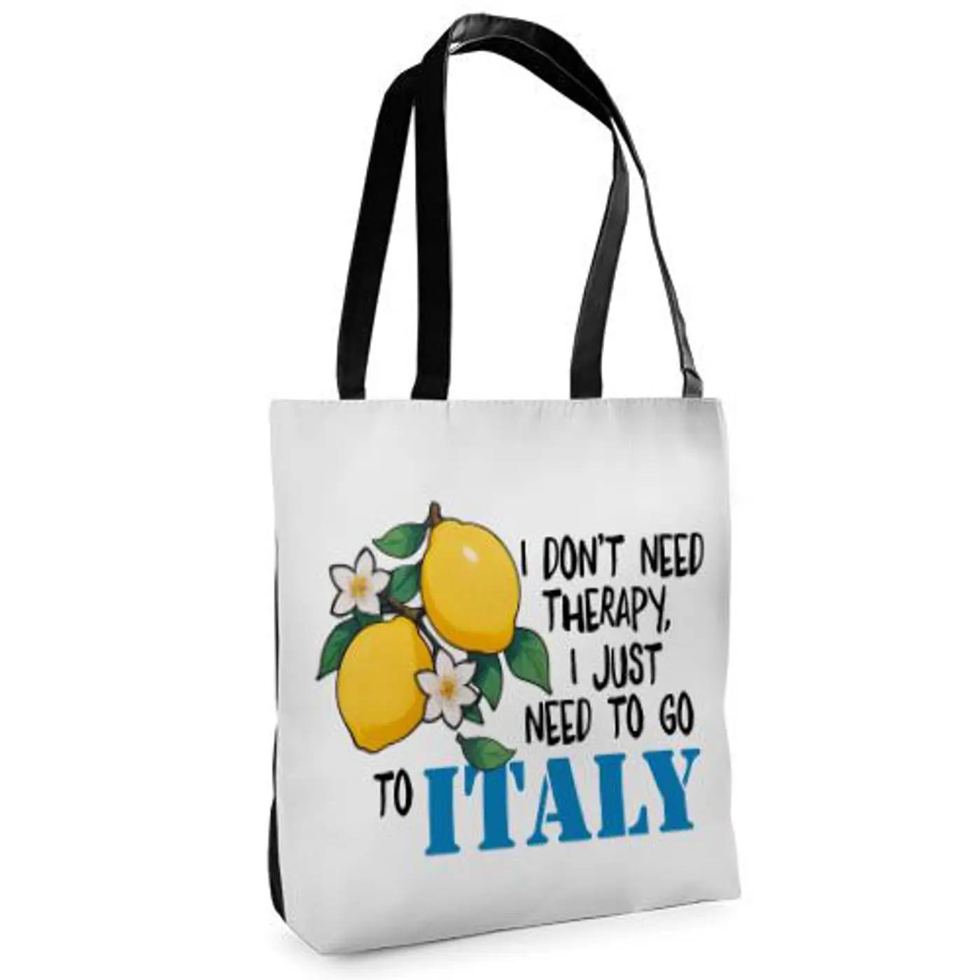 Textilní taška Tenderness Go to Italy – stylový shopper na zip - fotografie 1