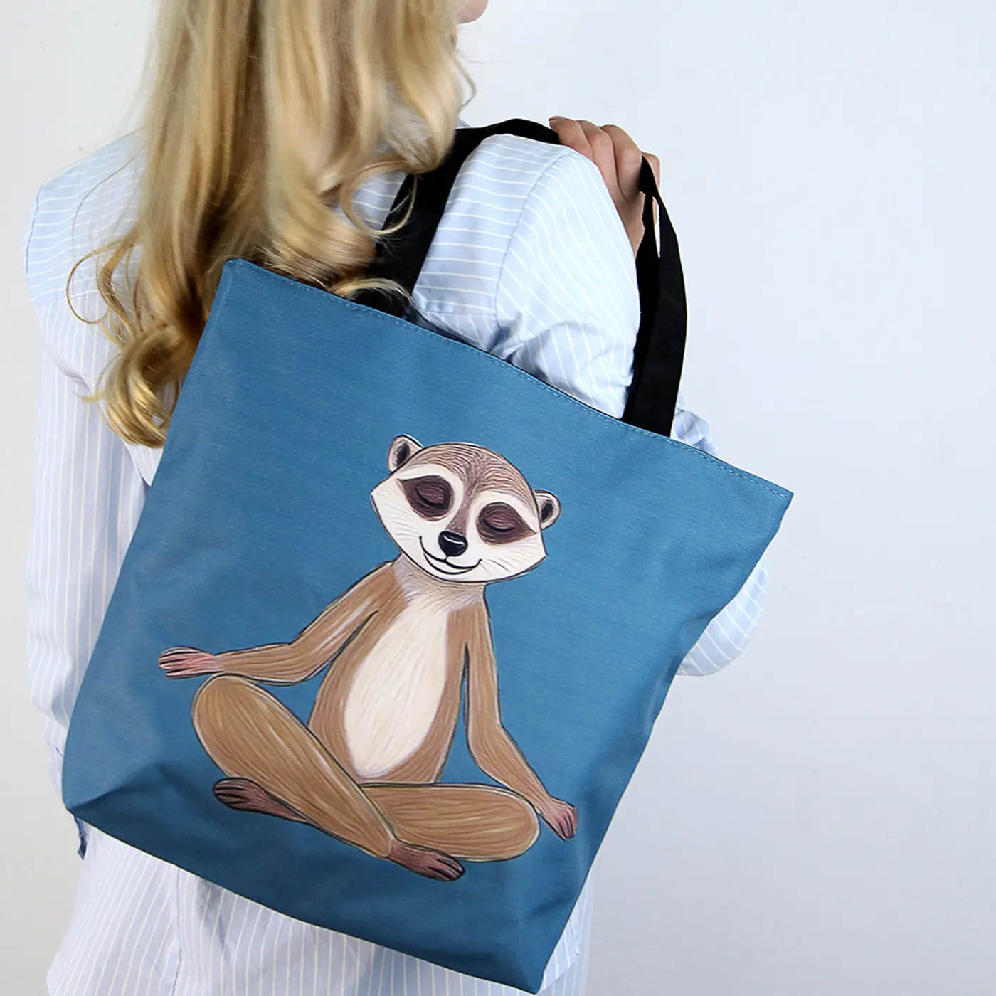 Textilní taška Tenderness Chytit Zen – stylový shopper na zip - fotografie 2