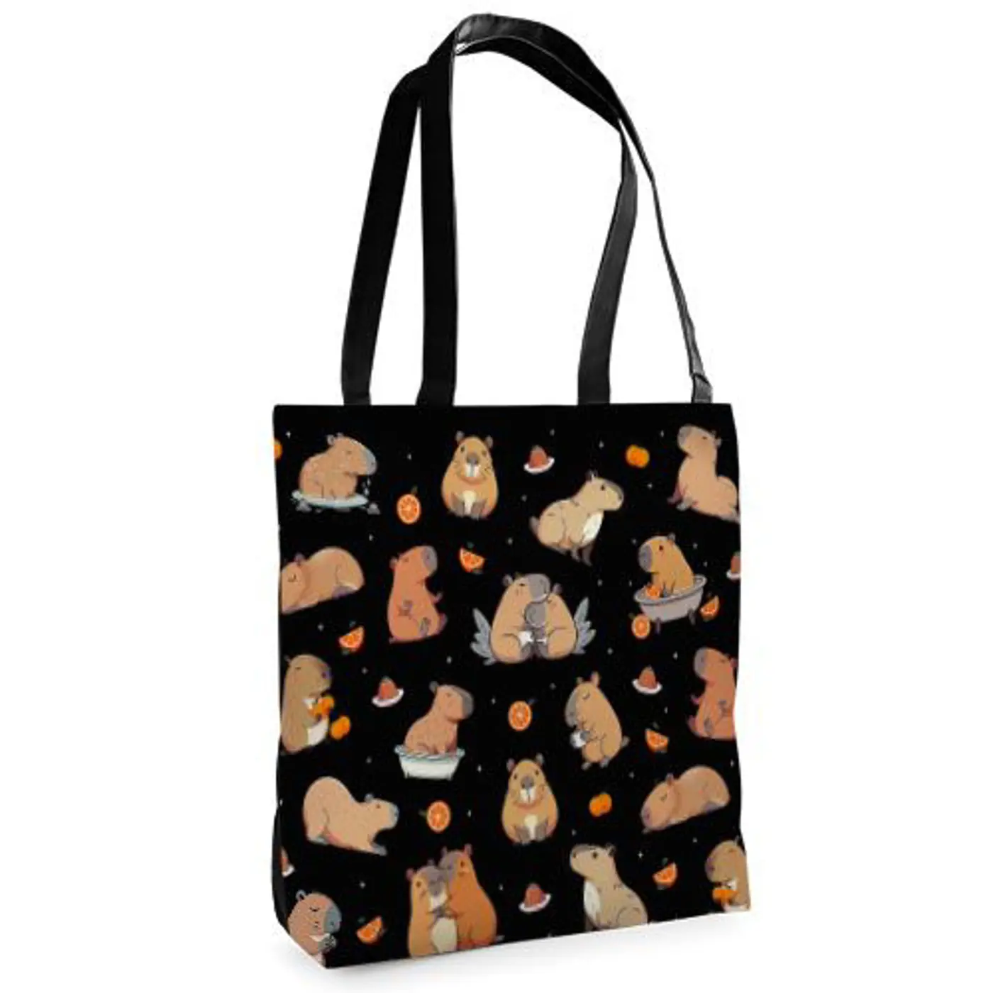 Textilní taška Tenderness Kapybara – stylový shopper na zip - fotografie 1