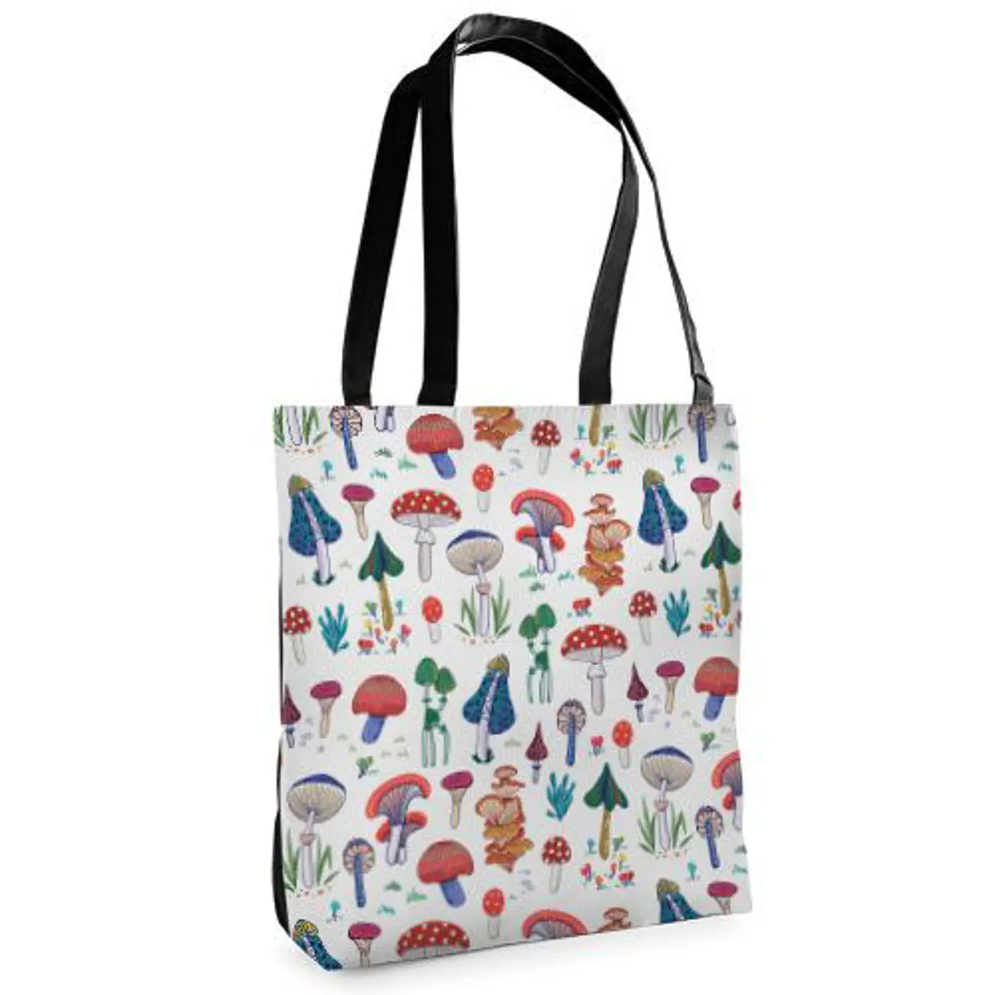 Textilní taška Tenderness Muchomůrky – stylový shopper na zip - fotografie 1