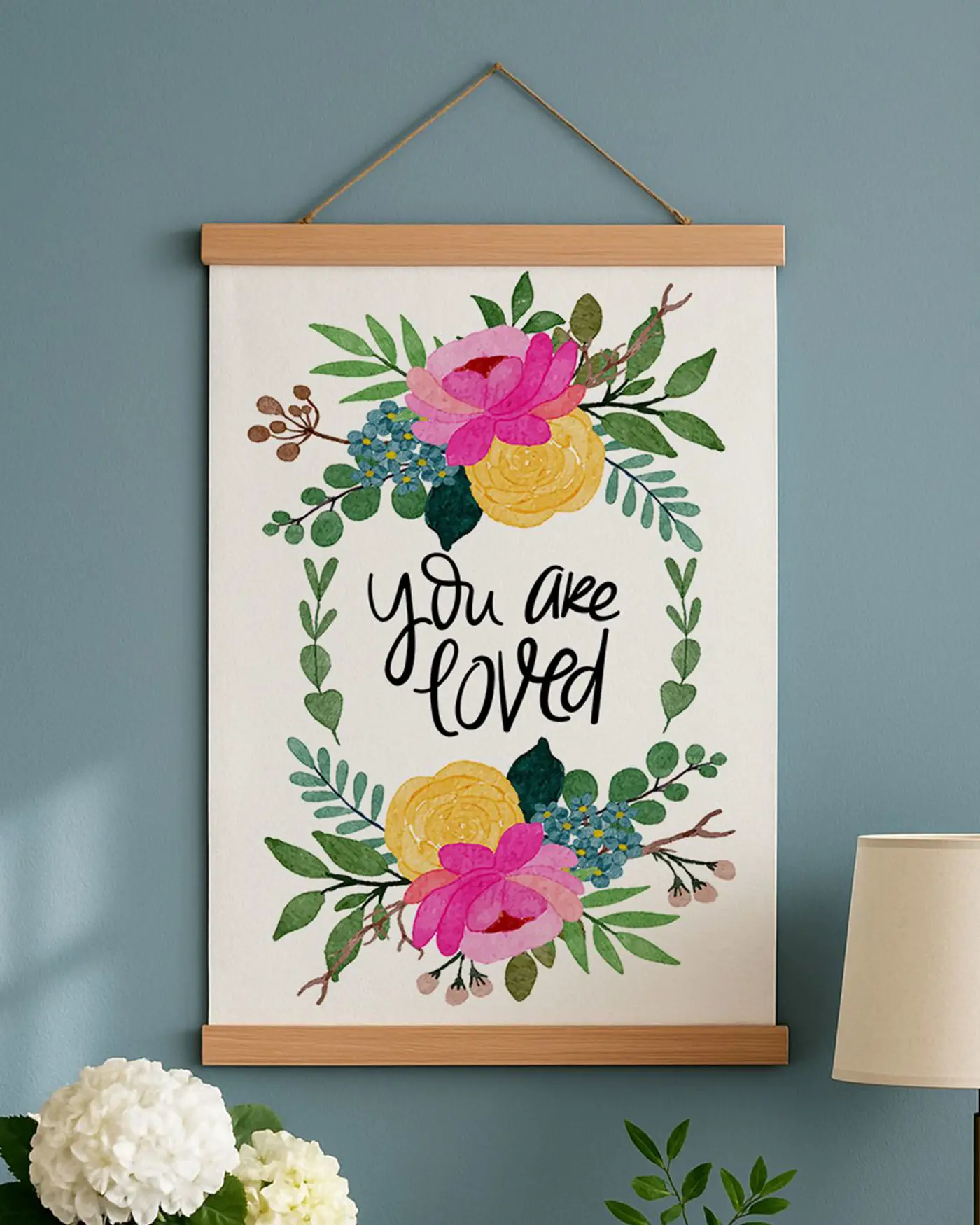 Látkový plakát na zeď You are loved - fotografie 1