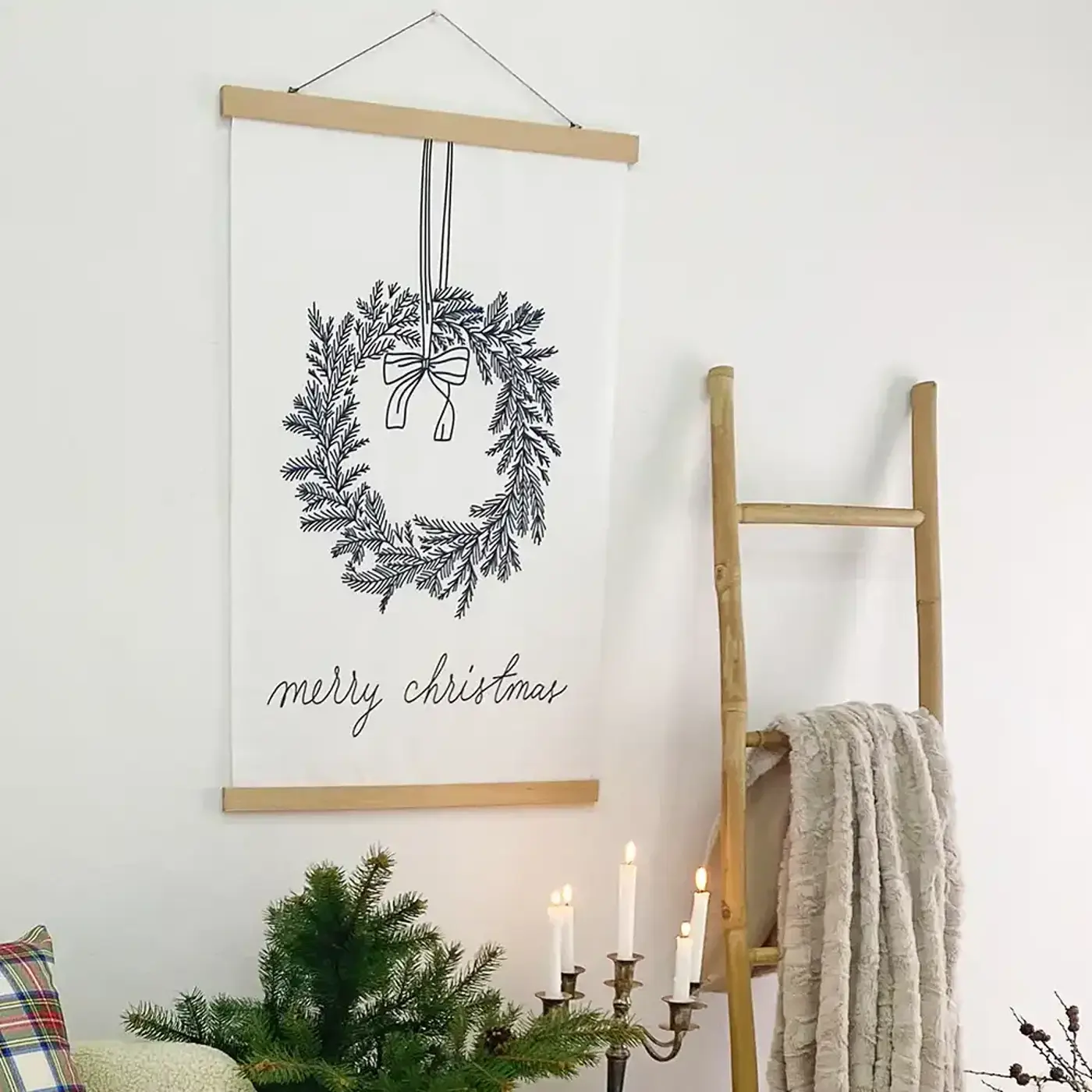Látkový plakát na zeď  Merry Christmas - fotografie 1