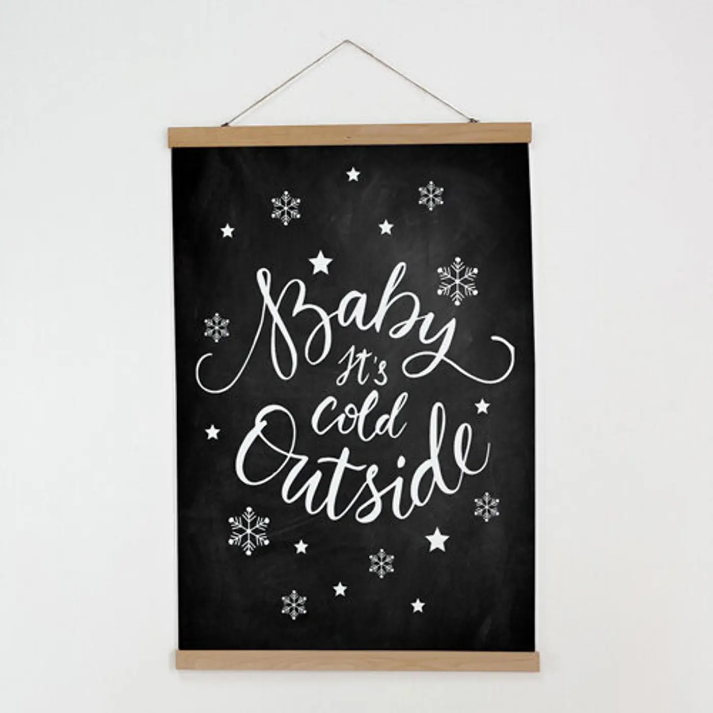 Látkový plakát na zeď Baby it's cold outside - fotografie 1