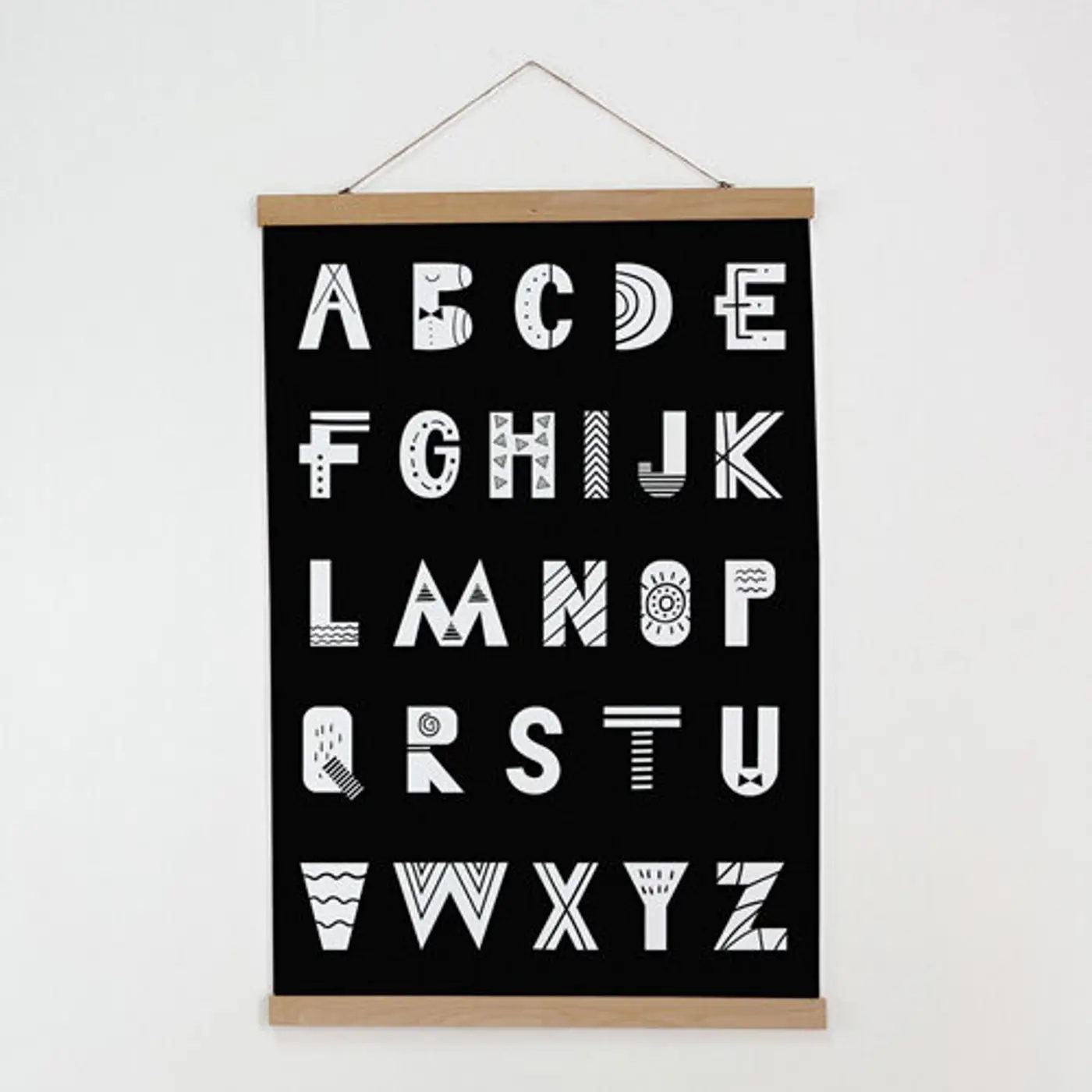 Látkový plakát na zeď English alphabet - fotografie 1