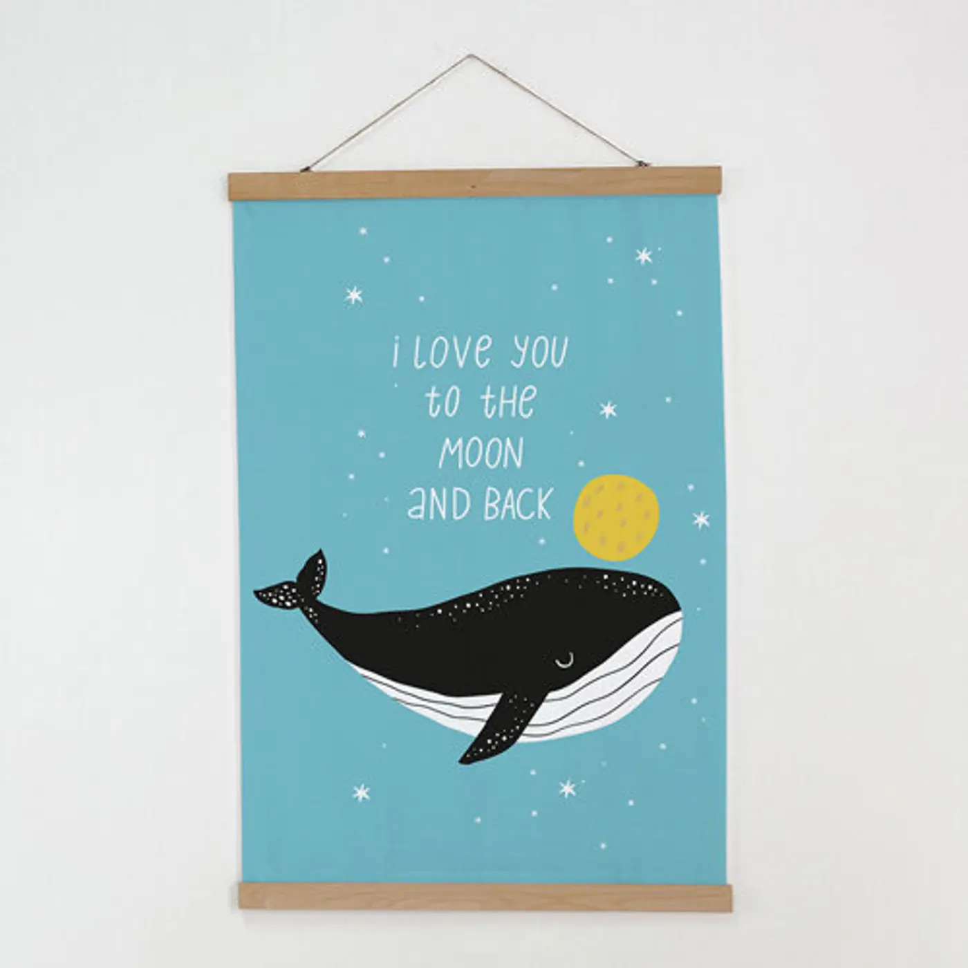 Látkový plakát na zeď  I love you to the moon and back - fotografie 1