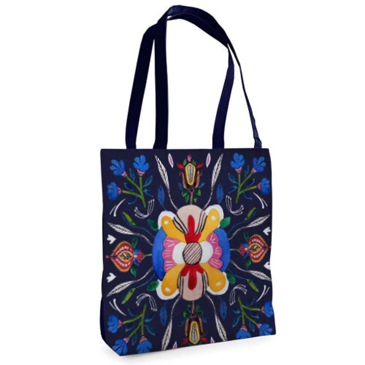Textilní taška Tenderness  Květinový styl – stylový shopper na zip - fotografie 1
