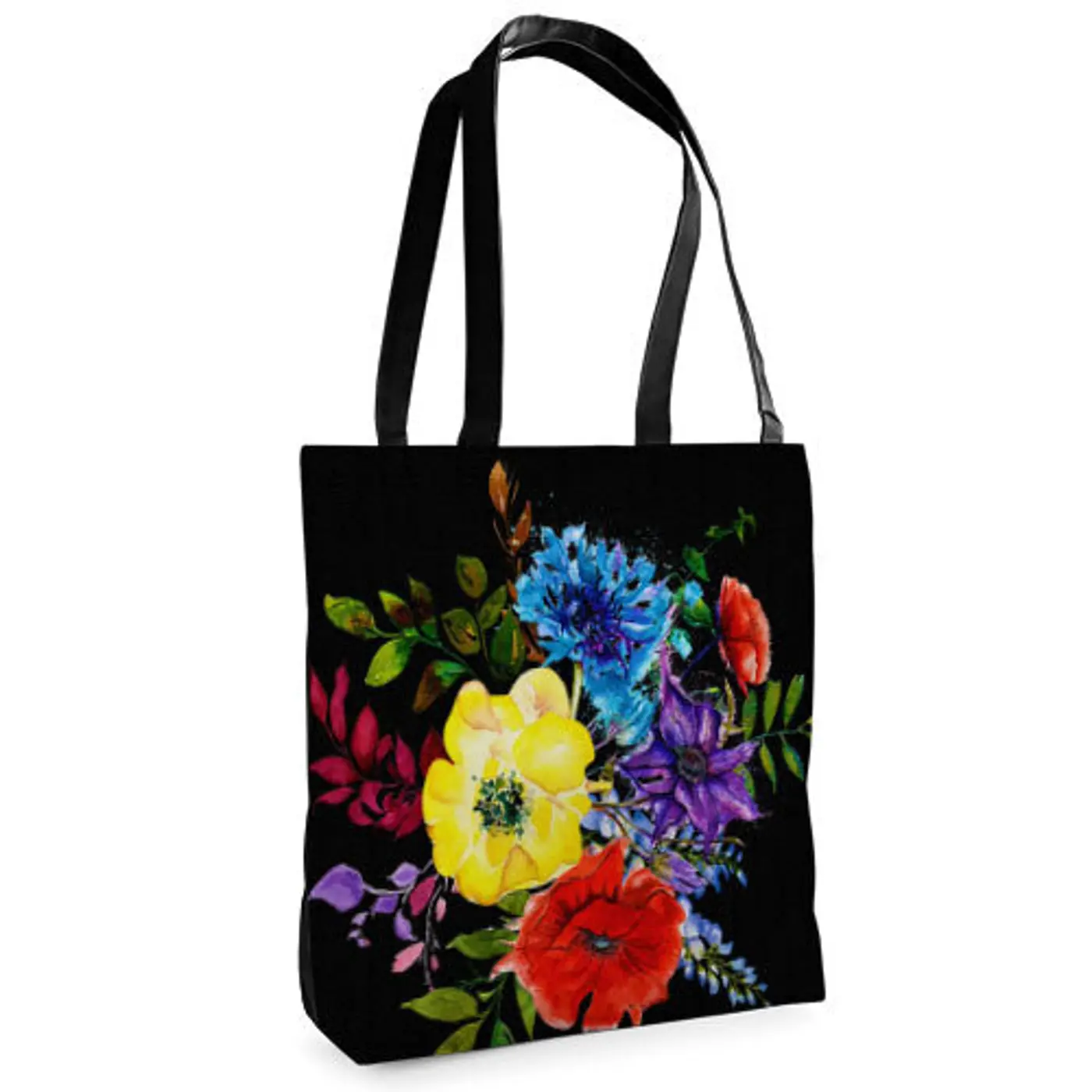 Textilní taška Tenderness Malebná kytice – stylový shopper na zip - fotografie 1