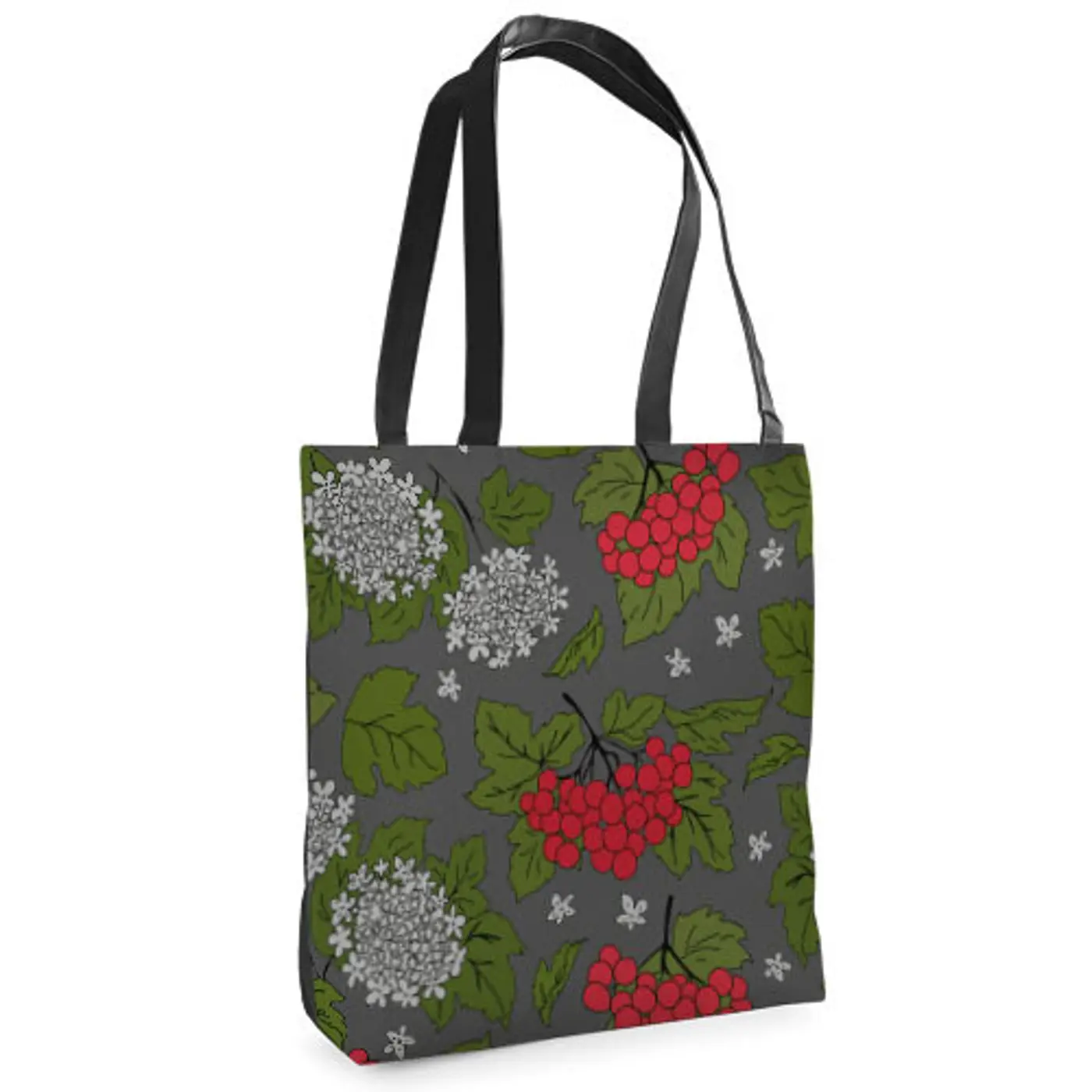 Textilní taška Tenderness guelder rose – stylový shopper na zip - fotografie 1