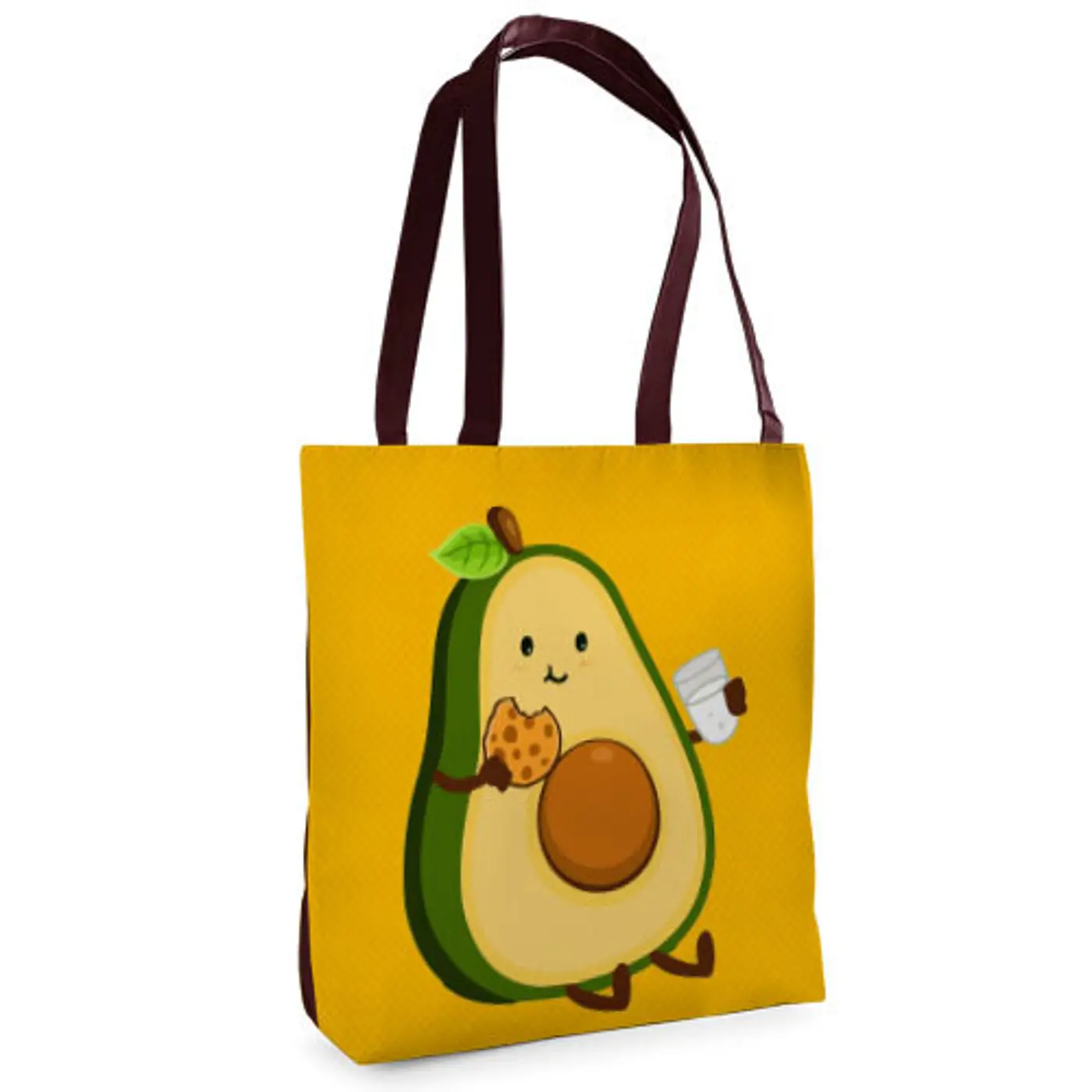Textilní taška Tenderness Avokádo – stylový shopper na zip - fotografie 1