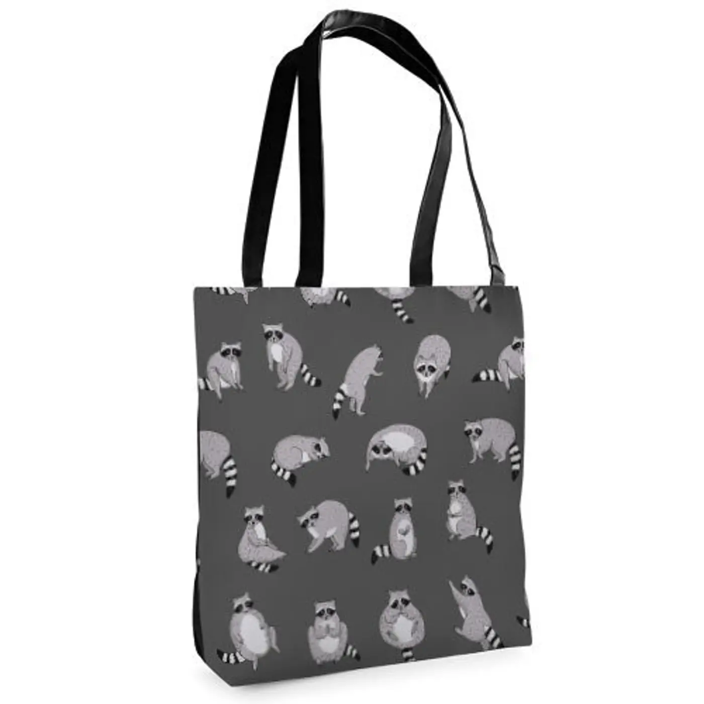 Textilní taška Tenderness Mývalové– stylový shopper na zip - fotografie 1