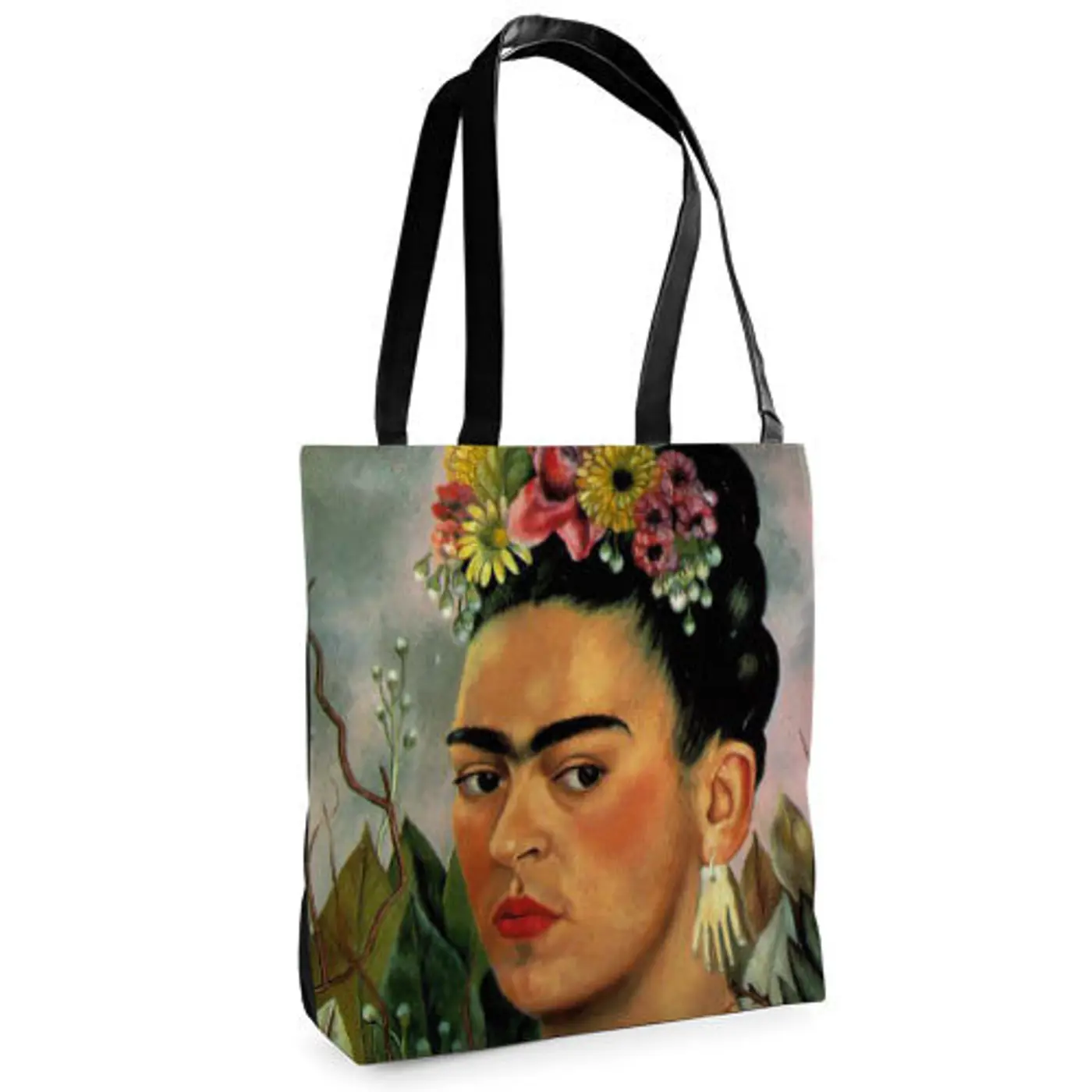 Textilní taška Tenderness Frida Kahlo – stylový shopper na zip - fotografie 1