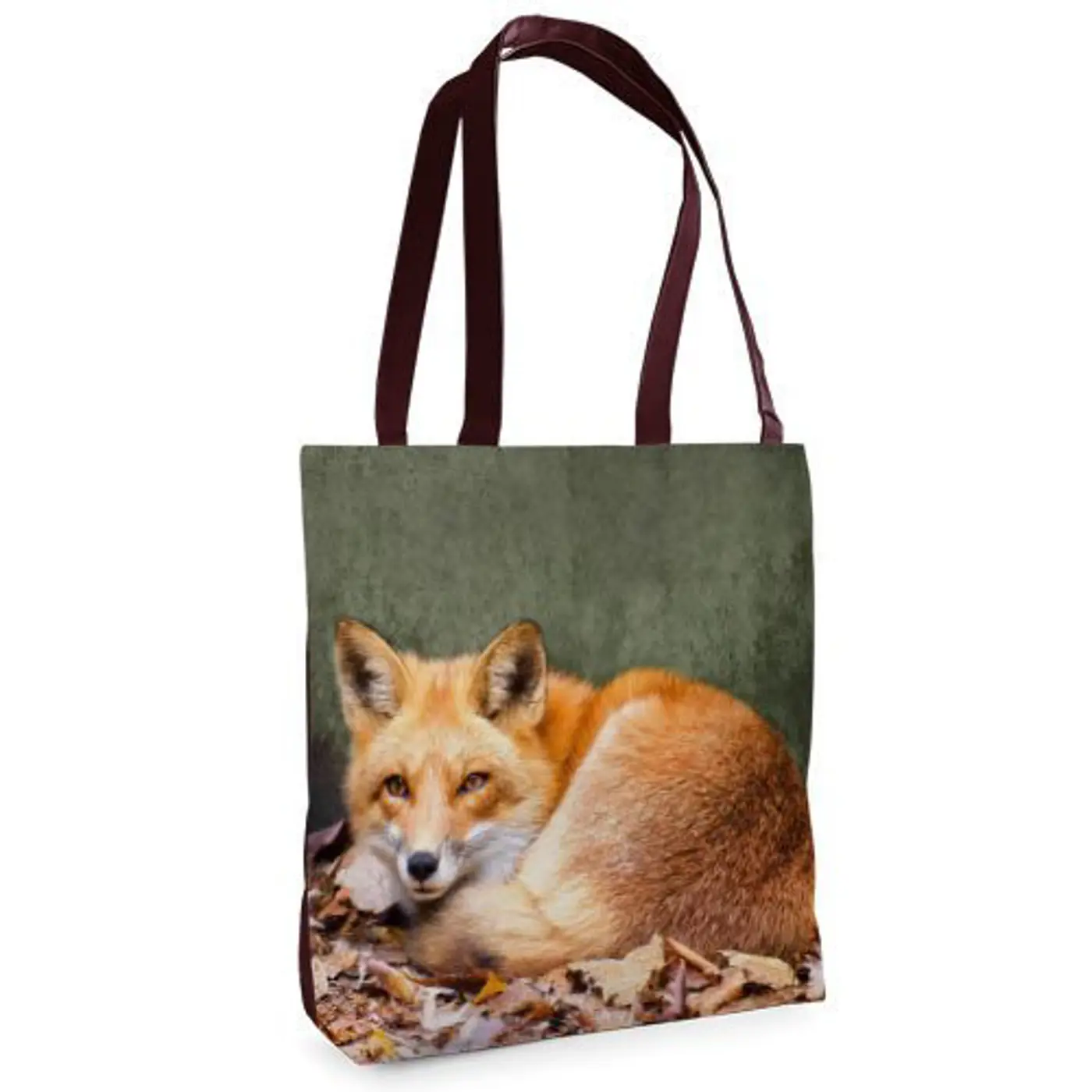 Textilní taška Tenderness Liška – stylový shopper na zip - fotografie 1