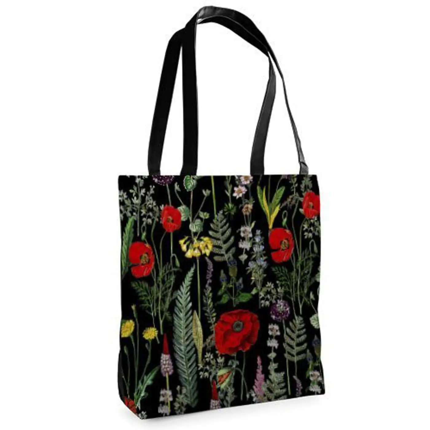 Textilní taška Tenderness Červené máky– stylový shopper na zip - fotografie 1