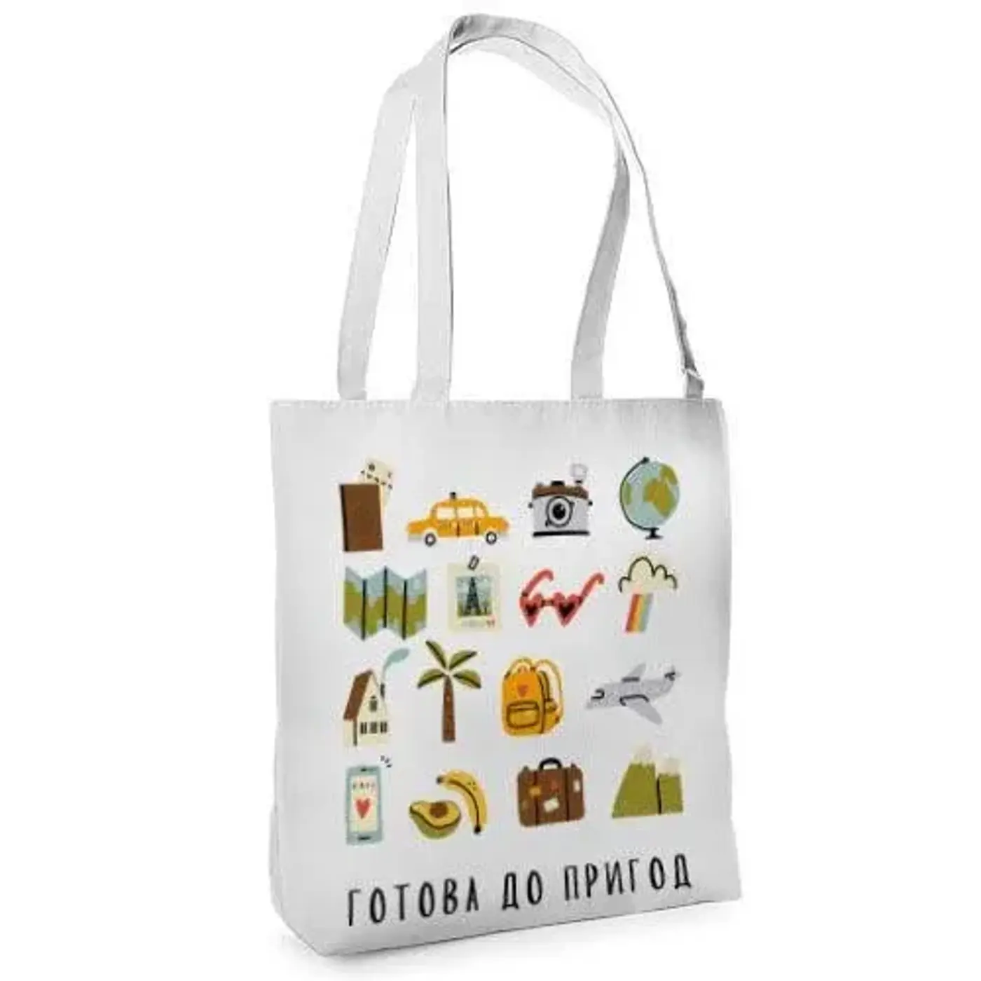 Textilní taška Tenderness Připraveni na dobrodružství – stylový shopper na zip  - fotografie 1