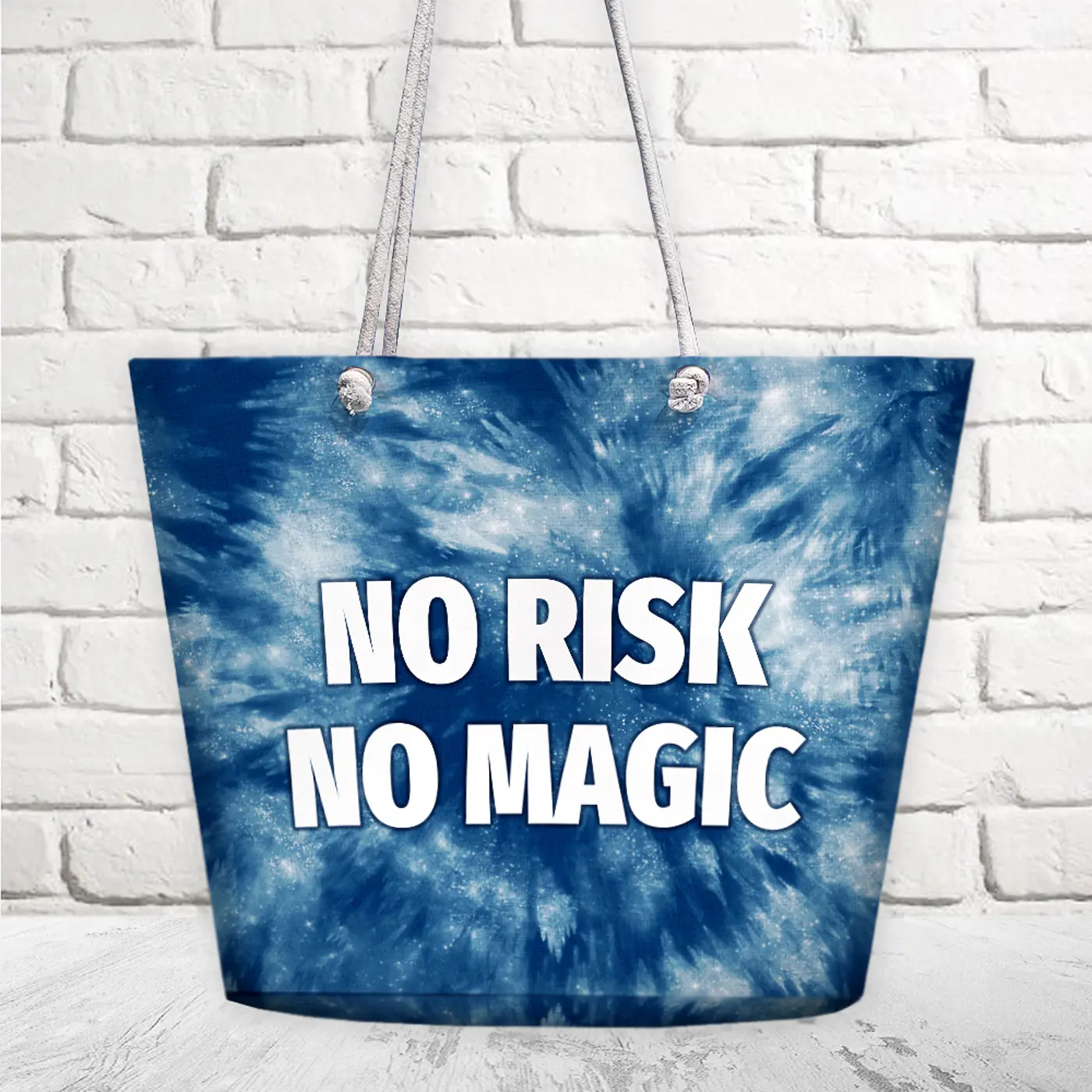 Plážová taška Malibu No risk no magic - fotografie 1