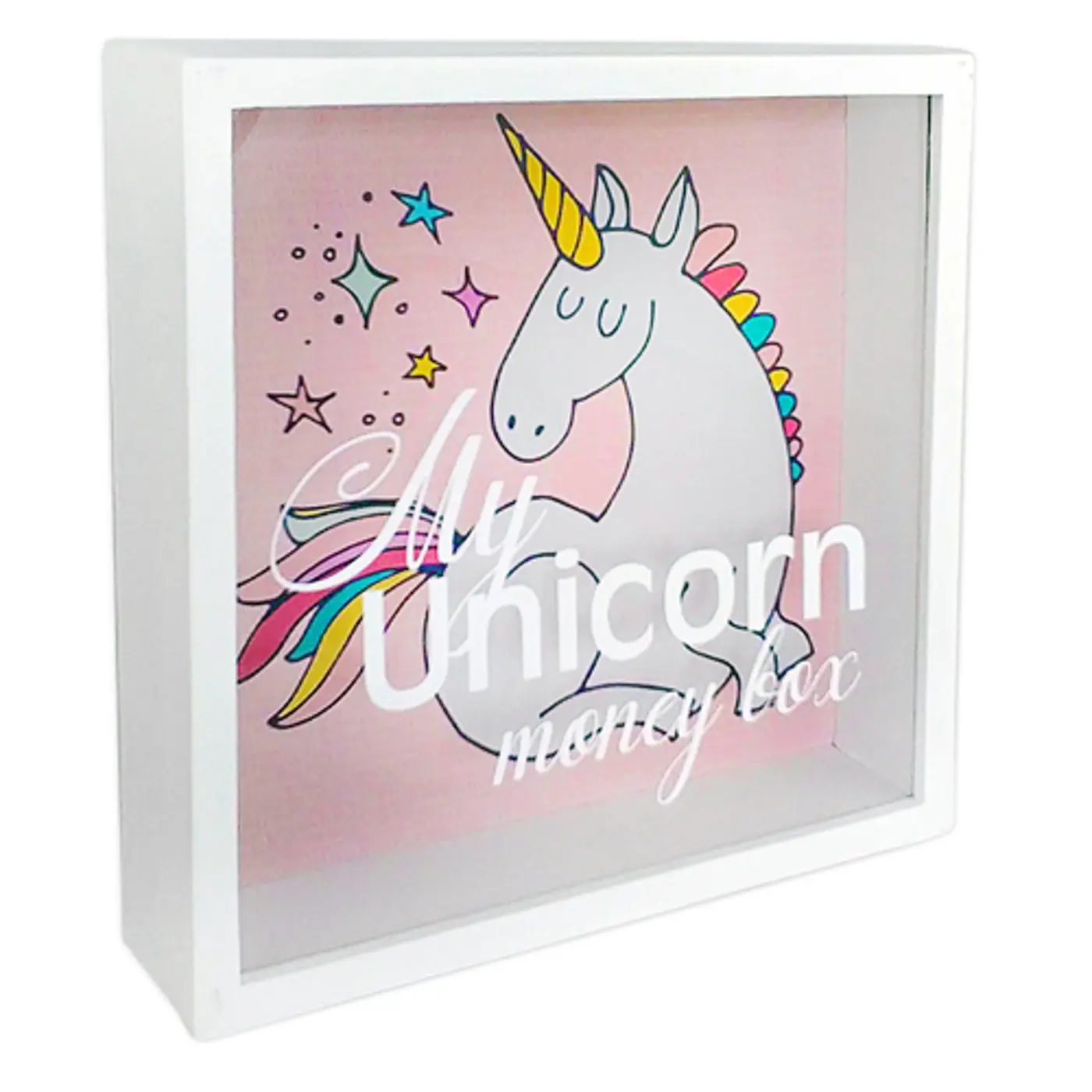 Dřevěná pokladnička na peníze unicorn - fotografie 1