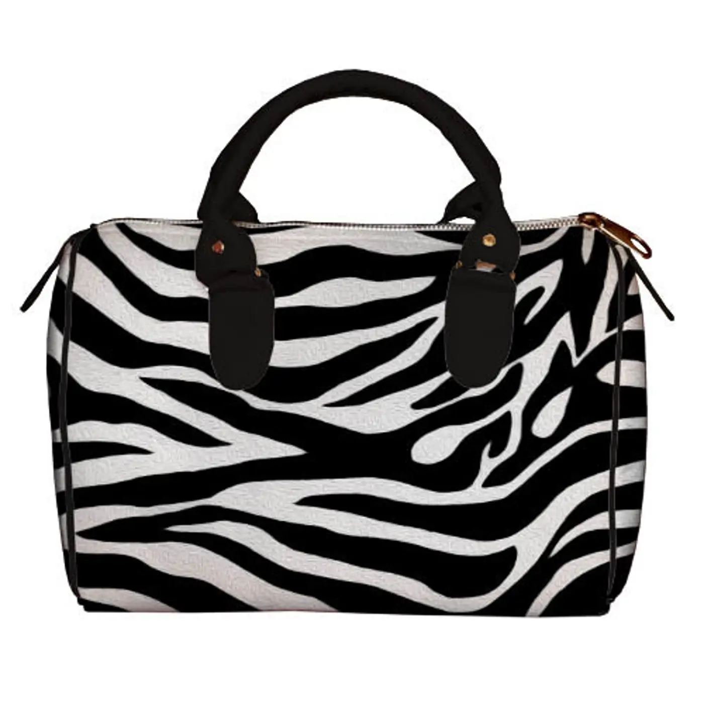 Dámská kabelka Barrel – textilní potisk zebra - fotografie 1