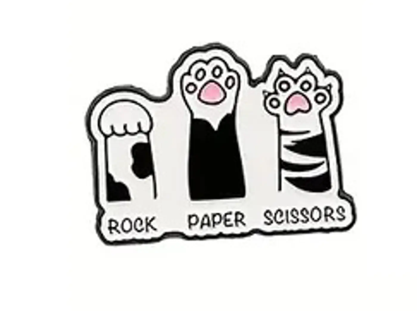 Pin – Rock Paper Scissors (Kočičí tlapky) - fotografie 1